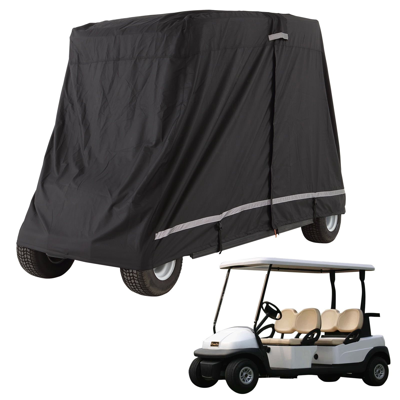 BENTISM Golf Cart Cover 4 Passengers 600D Polyester Waterproof