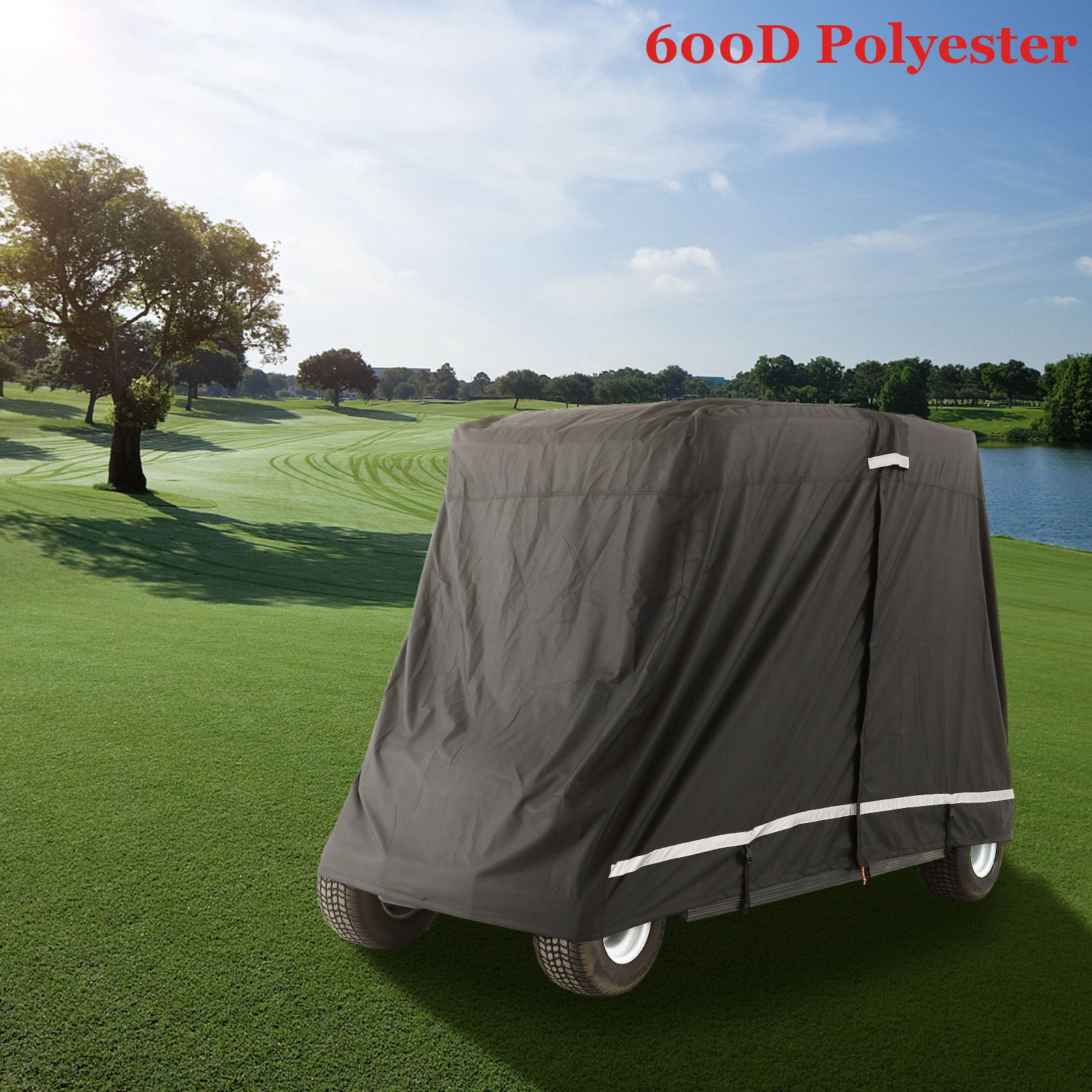 Classic Accessories Fairway Long Roof 4Person Golf Cart Cover