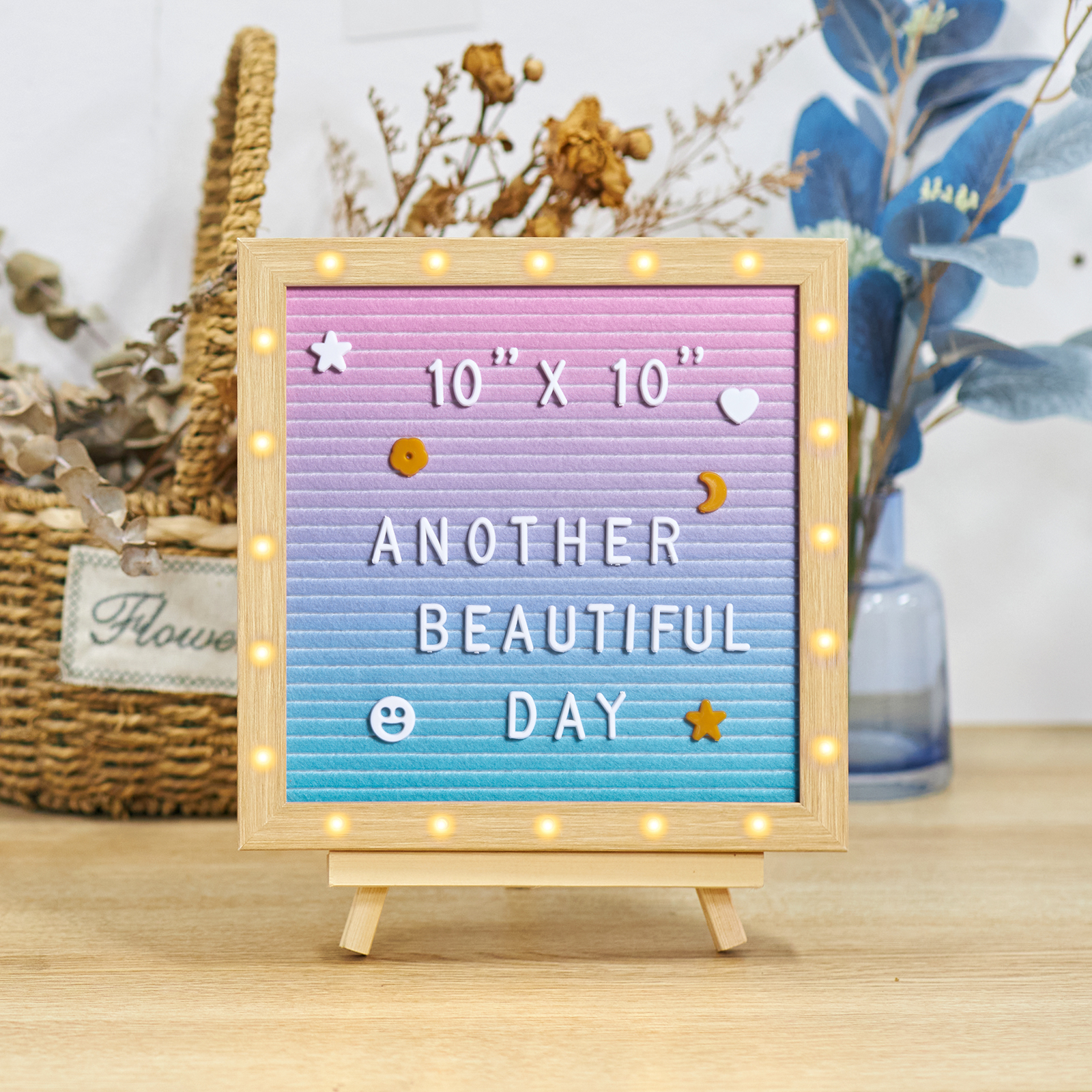 Felt Letter Board with Letters, Pre Cut & Sorted Letters, First Day of