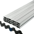 thumbnail image 1 of VEVOR Greenhouse Wiggle Wire Aluminum Alloy Spring Lock U-Channel 6.56ft 20PCS, 1 of 9
