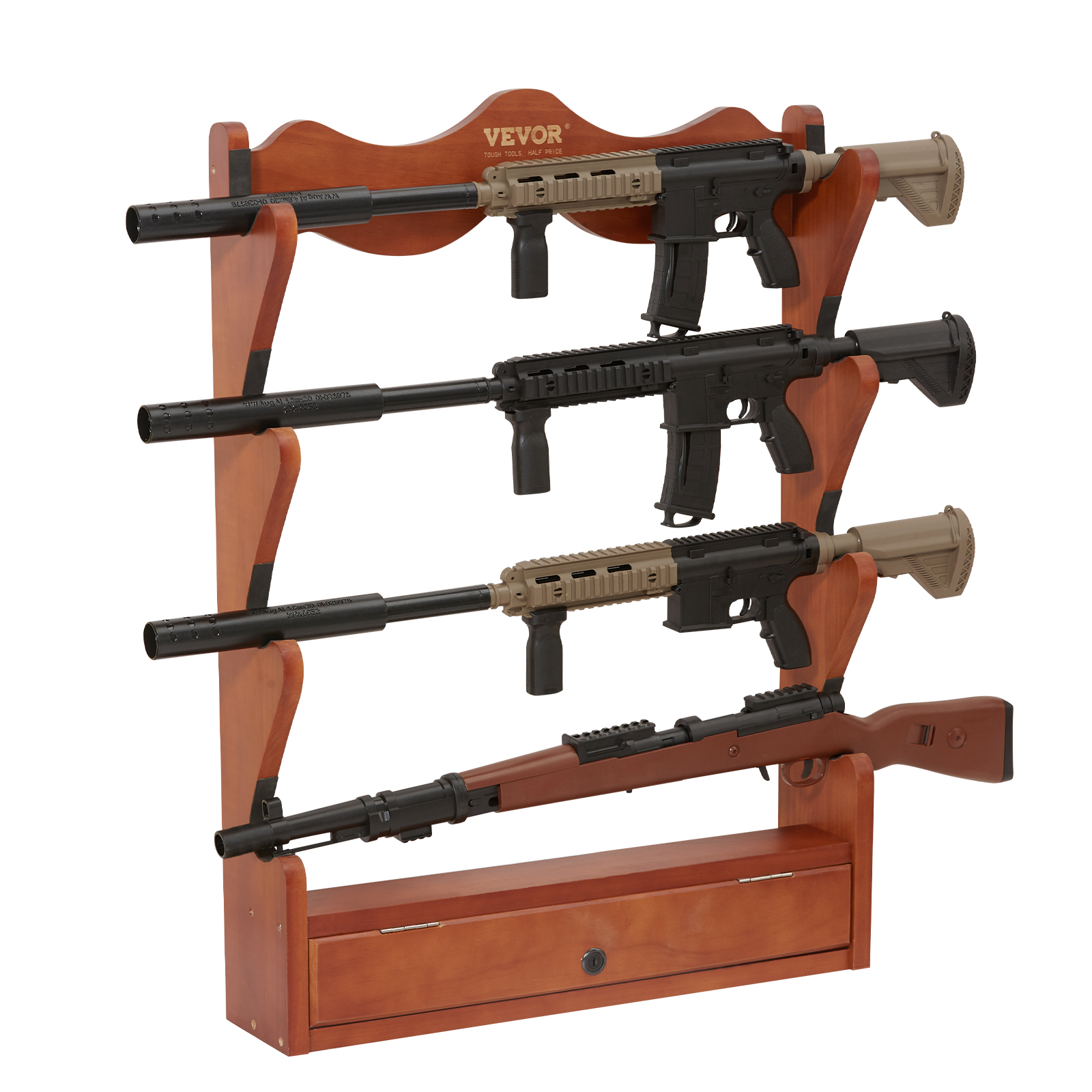 Rush Creek Creations Rustic Pine 3 Rifle/Shot Gun Wall Display Rack