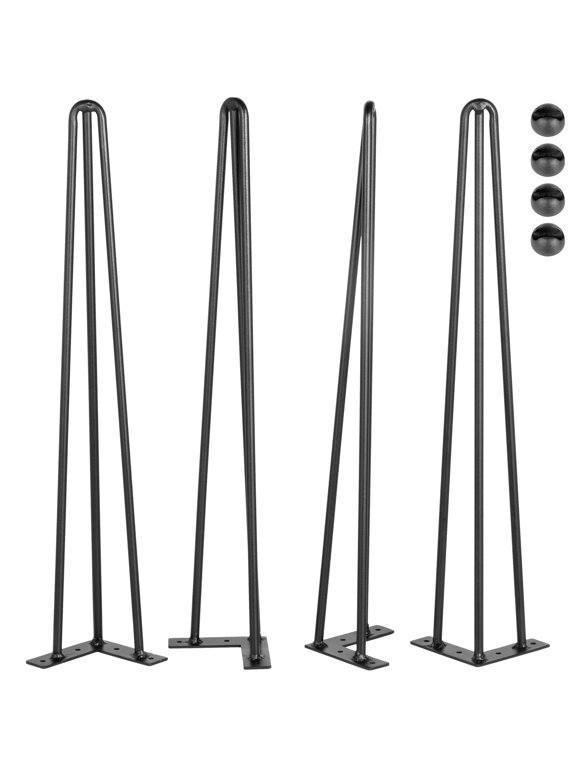 Hairpin Table Legs 20 inch, Set of 4 DIY Desk Table Legs 3 Rods Heavy Duty