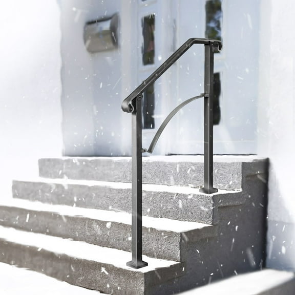 VEVOR Handrail Arch #2 Fits 2 Step Matte Black