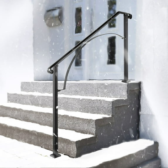 BENTISM Handrail Arch #4 Fits 4 Steps Matte Black