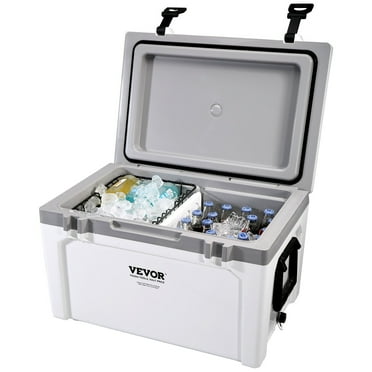 BENTISM Hard Cooler 52 Quart,Insulated Portable Cooler 50-Can Capacity Ice Chest,Ice Retention Cooler with Heavy Duty Handle