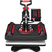 BENTISM Heat Press 11 in 1, 12"x 15" Dual-Tube Digital Heat Press Transfer Machine, 360° Swing Away Multifunctional Clamshell Printer,Swing Away Sublimation Machine for T-Shirt Hat Cap Mug