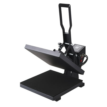 BENTISM Heat Press Machine, 15"x15" Swing Away T Shirt Pressing Machine Multifunction, High Pressure Heat Press Machine for T-Shirt, Power Digital Industrial Sublimation Printer, Black