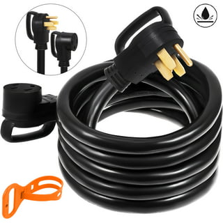 Bentism RV Shore Power Extension Cord 50ft 50 Amp Weatherproof Heavy Duty 6awg/3c+8awg/1c Twist Lock Cord 50 Amp RV Replacement Cord UL and CSA