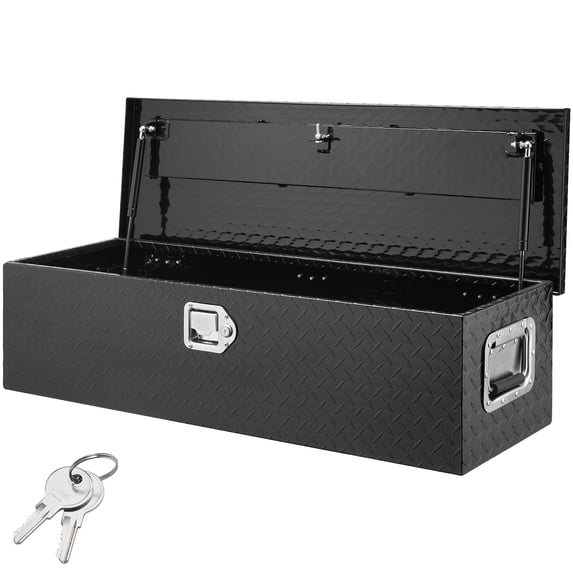 BENTISM Heavy-Duty Aluminum Truck Tool Box, 39"x13"x10", Waterproof, 86 lbs Capacity