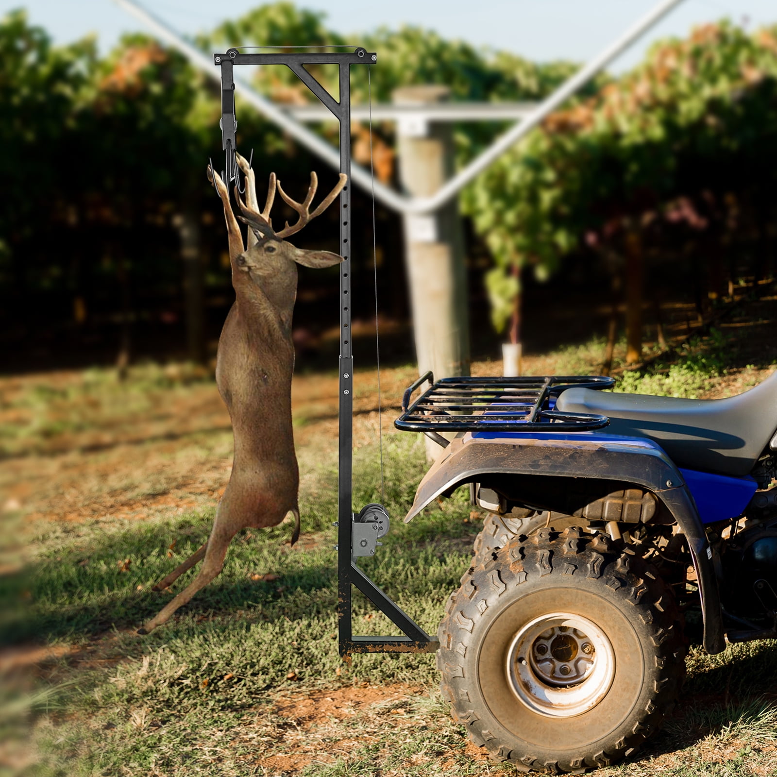 BENTISM Hitch Mounted Deer Hoist 300lbs, Capacity Hitch Game Hoist 2