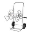 BENTISM Hose Reel Cart with Wheels, Metal hose reel Holds 200 Feet of 5/8" Hose Capacity Heavy