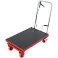 thumbnail image 1 of VEVOR Hydraulic Lift Table Cart 500 lbs Manual Scissor Lift Table 28.5" Red, 1 of 9