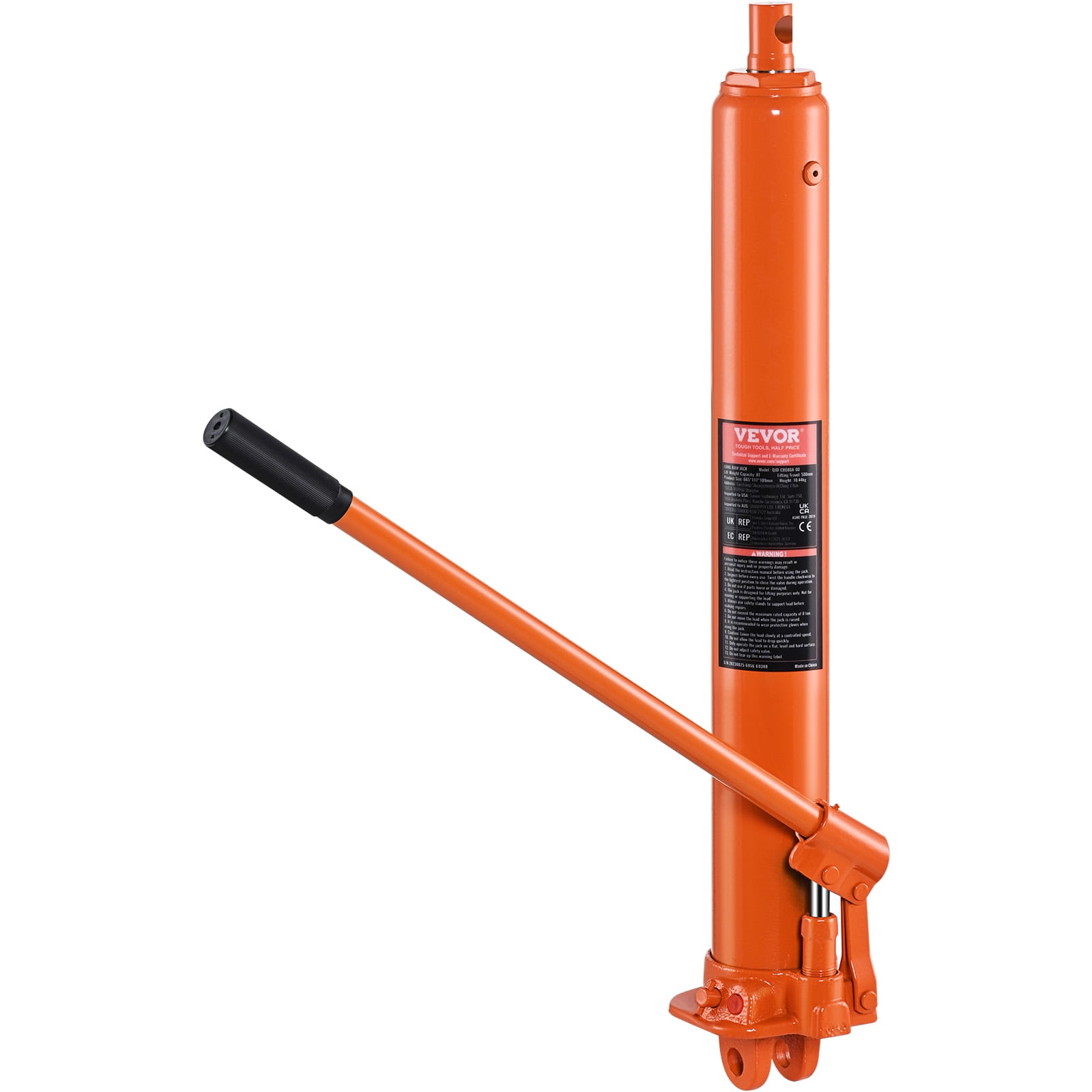 BENTISM Hydraulic Long Ram Jack, 8 Ton Engine Hoist Cylinder with