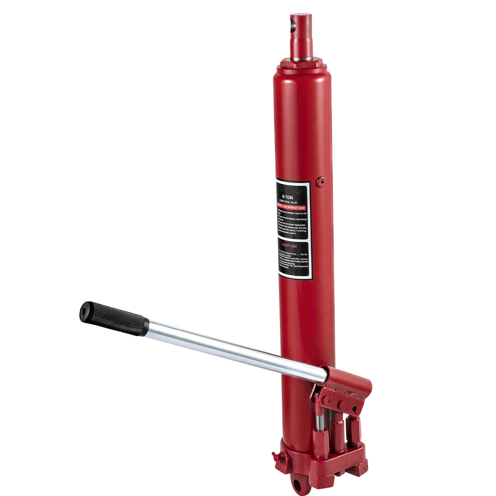 BENTISM Hydraulic Long Ram Jack Manual Dual Pump 8 Ton Engine Lift