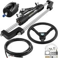 thumbnail image 1 of BENTISM Hydraulic Outboard Boat Steering Kit HK6400A-3 HO5110 10' Hose 300HP Pump, 1 of 9