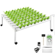 BENTISM Hydroponic Grow Kit Hydroponics System 72 Plant Sites 1 Layer 8 Pipes
