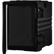 VEVOR Insulated Food Pan Carrier Front Load Catering Box Stackable 82 Qt Black