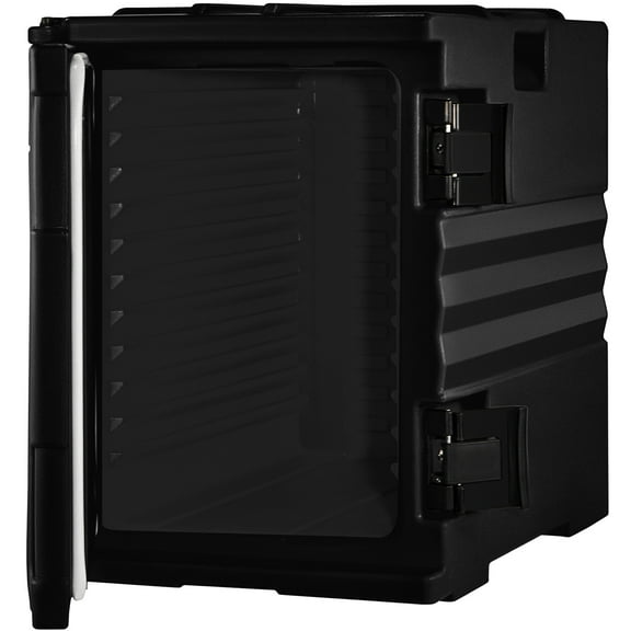 VEVOR Insulated Food Pan Carrier Front Load Catering Box Stackable 82 Qt Black