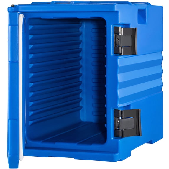 BENTISM Insulated Food Pan Carrier Front Load Catering Box Stackable 82 Qt Blue