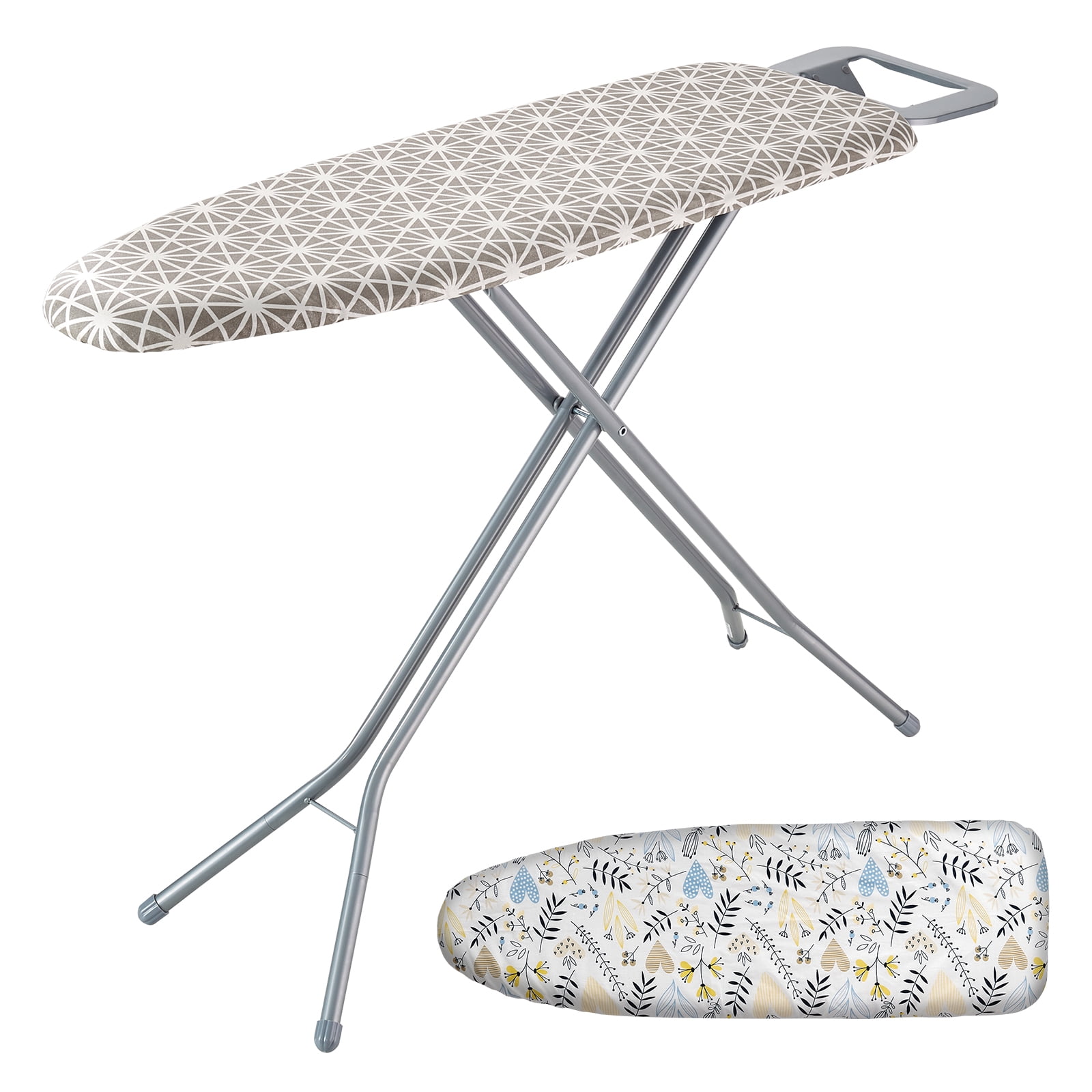 VEVOR Ironing Board with Large 51 x 13 Ironing Surface, Thickened 4 Layers Iron Board with Heat Resistant Cover and 100% Cotton Cover, 7 Adjustable Heights Ironing Board for Home Laundry Room Use - Walmart.com