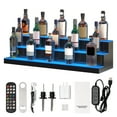 thumbnail image 1 of VEVOR LED Lighted Liquor Bottle Display Bar Shelf RF & App Control 40" 3-Step, 1 of 9