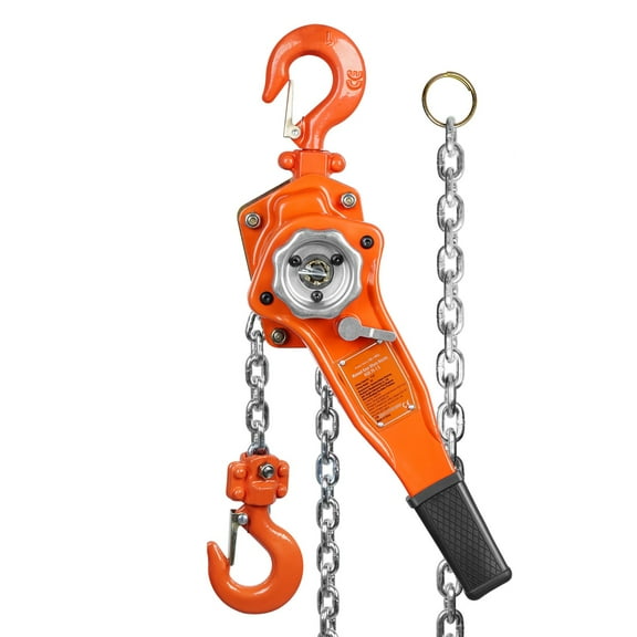 VEVOR Lever Block Chain Hoist G80 Ratchet Hoist 1650lb Capacity 5ft Lifter
