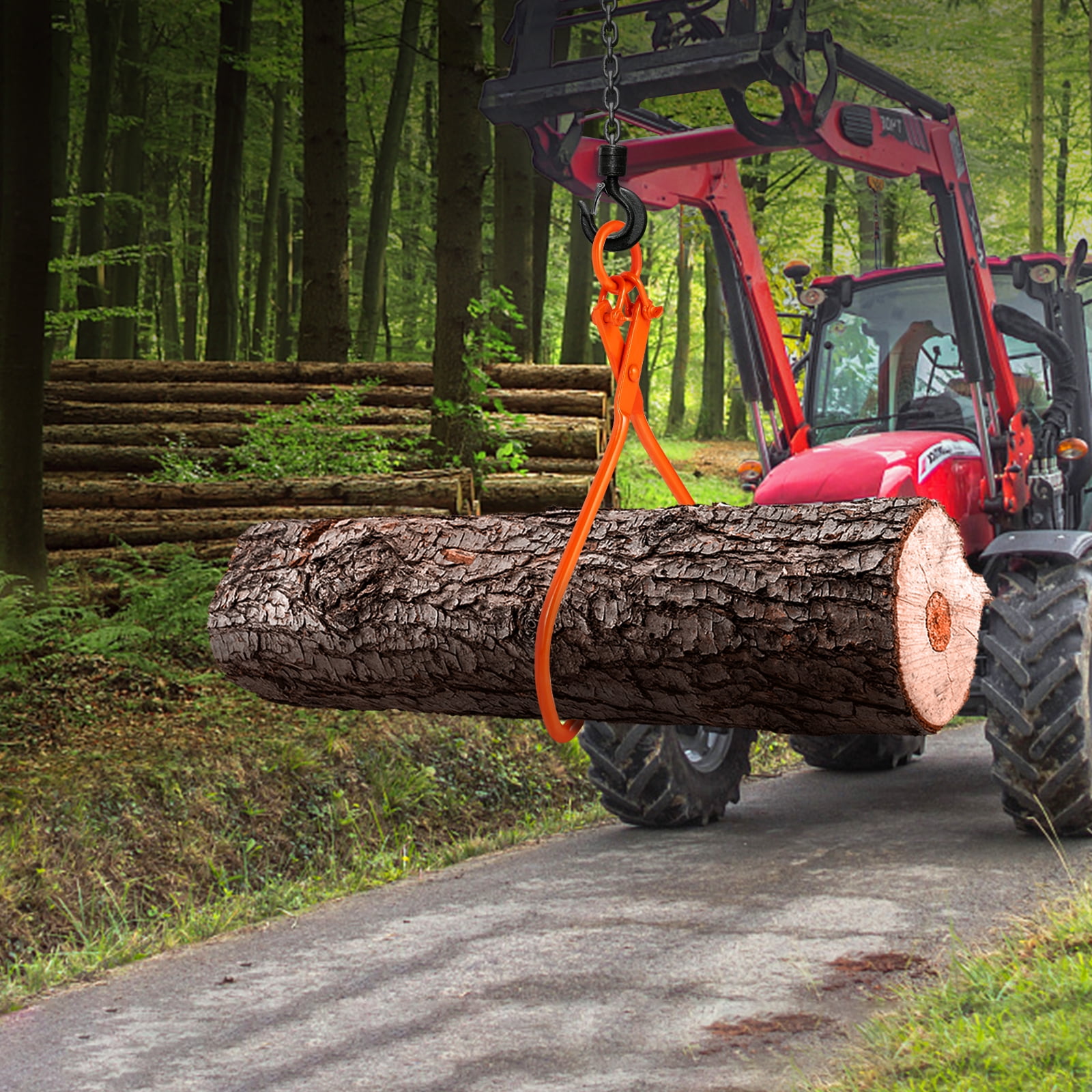 BENTISM Log Skidding Tongs, 32 inch 2 Claw Log Lifting Tongs, Heavy Duty  Rotating Steel Lumber Skidding Tongs, 1543 lbs/700 kg Loading Capacity, Log  Lifting, Handling, Dragging & Carrying Tool 