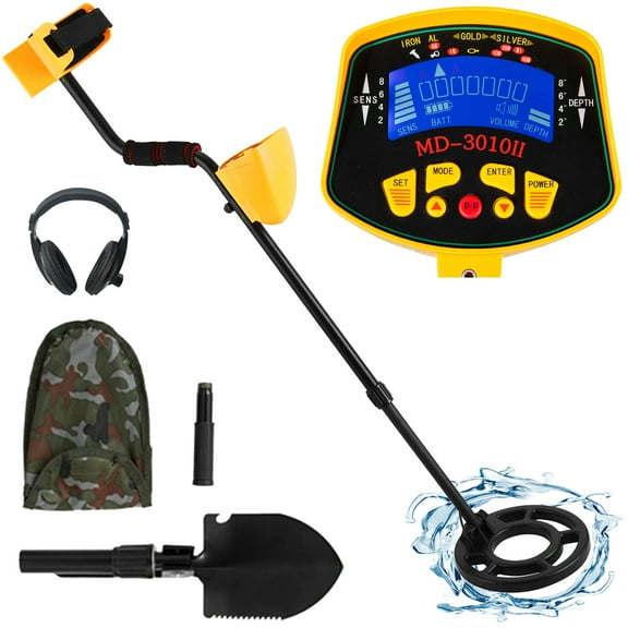 VEVOR MD-3010 Metal Detector Waterproof Disc Gold Digger Headphone Shovel for children