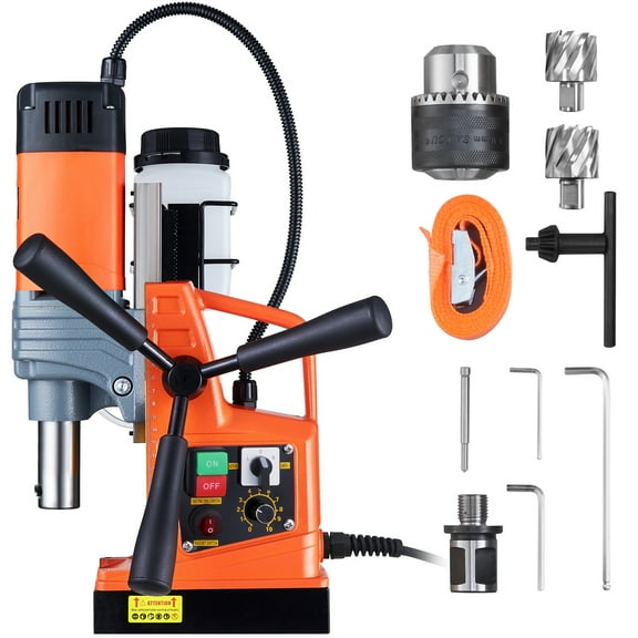 BENTISM Magnetic Drill 1300W 2922lbf/13000N Portable Mag Drill Press 700RPM Magnetic Drilling Machine