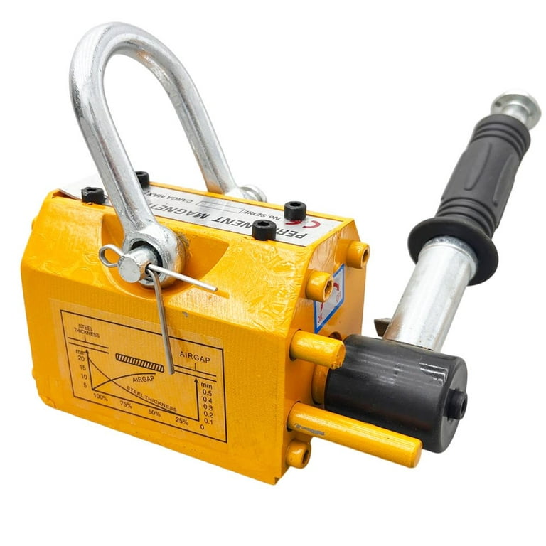 BENTISM Magnetic Lifter, 220 lbs/100 kg Pulling Capacity, 2.5 Safety  Factor, Neodymium & Steel, Lifting Magnet with Release, Permanent Lift  Magnets