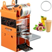 BENTISM Manual Tea Cup Sealer Machine Manual Cup Sealer Orange 300-500 Cups/Hour