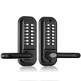 thumbnail image 1 of BENTISM Mechanical Keyless Entry Door Lock with Handle, Water-proof Zinc Alloy, Double-sided Embedded Outdoor Gate Door Locks Set, Code Door Locks with 14 Digit Keypad, Waterproof Digital, 1 of 9