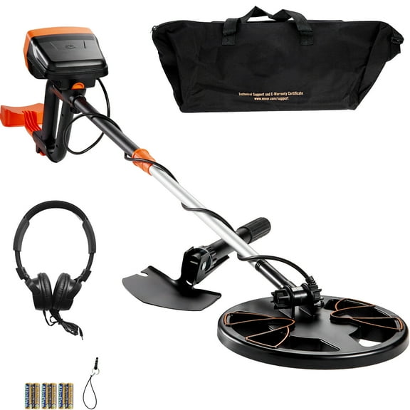 VEVOR Metal Detector for Adults & Kids Professional Gold Detector 8" IP68, type 2, Waterproof Coil High Accuracy Adjustable Gold Detector