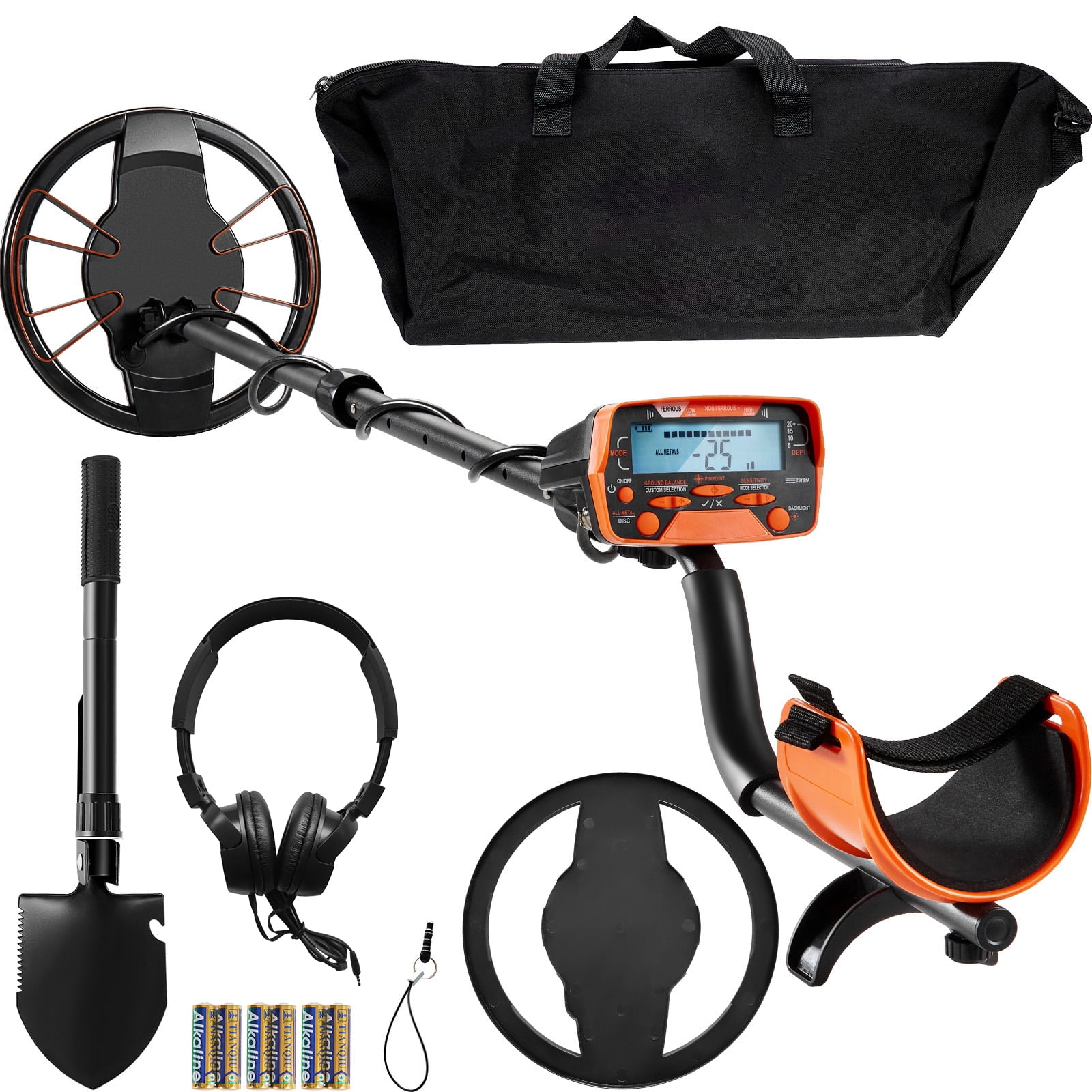 BENTISM Metal Detector for Adults & Kids Professional Gold Detector type 5 10 in, LCD Display, IP68 Waterproof Coil High Accuracy Adjustable 30-55“