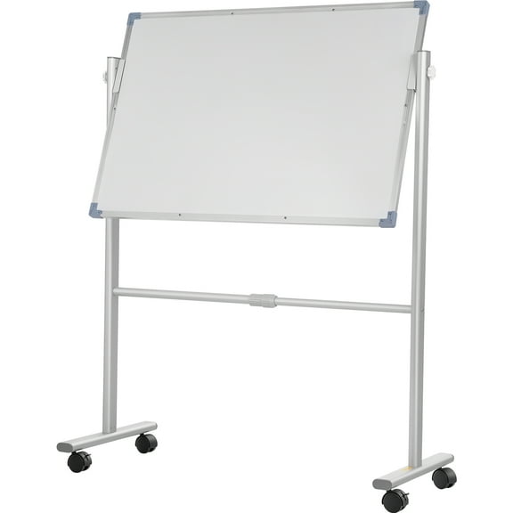 VEVOR Mobile Magnetic Whiteboard Dry Erase Board w/ Stand 36" x 24" Double Sided with Height Adjustable Aluminum Frame and 360 Reversible Rolling Lockable Swivel Wheels for Office School Home