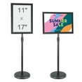 thumbnail image 1 of VEVOR Pedestal Sign Holder Adjustable Poster Stand 11 x 17 Inch Floor Standing Round Base Business Advertising Poster Display, 1 of 9