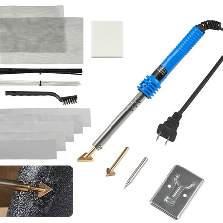 BENTISM Plastic Welding Kit, 100W Plastic Welder Soldering Iron Gun, Car Bumper Repair Kit with 2 Welding Tips, 1 Soldering Tip, 20 Plastic Welding Rods for Kayak/Toys/Plastic Crack
