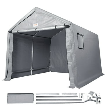 BENTISM Portable Shed Outdoor Storage Shelter, 8 x 14 x 7.6 ft Heavy Duty Instant Storage Tent Tarp Sheds with Roll-up Zipper Door and Ventilated Windows