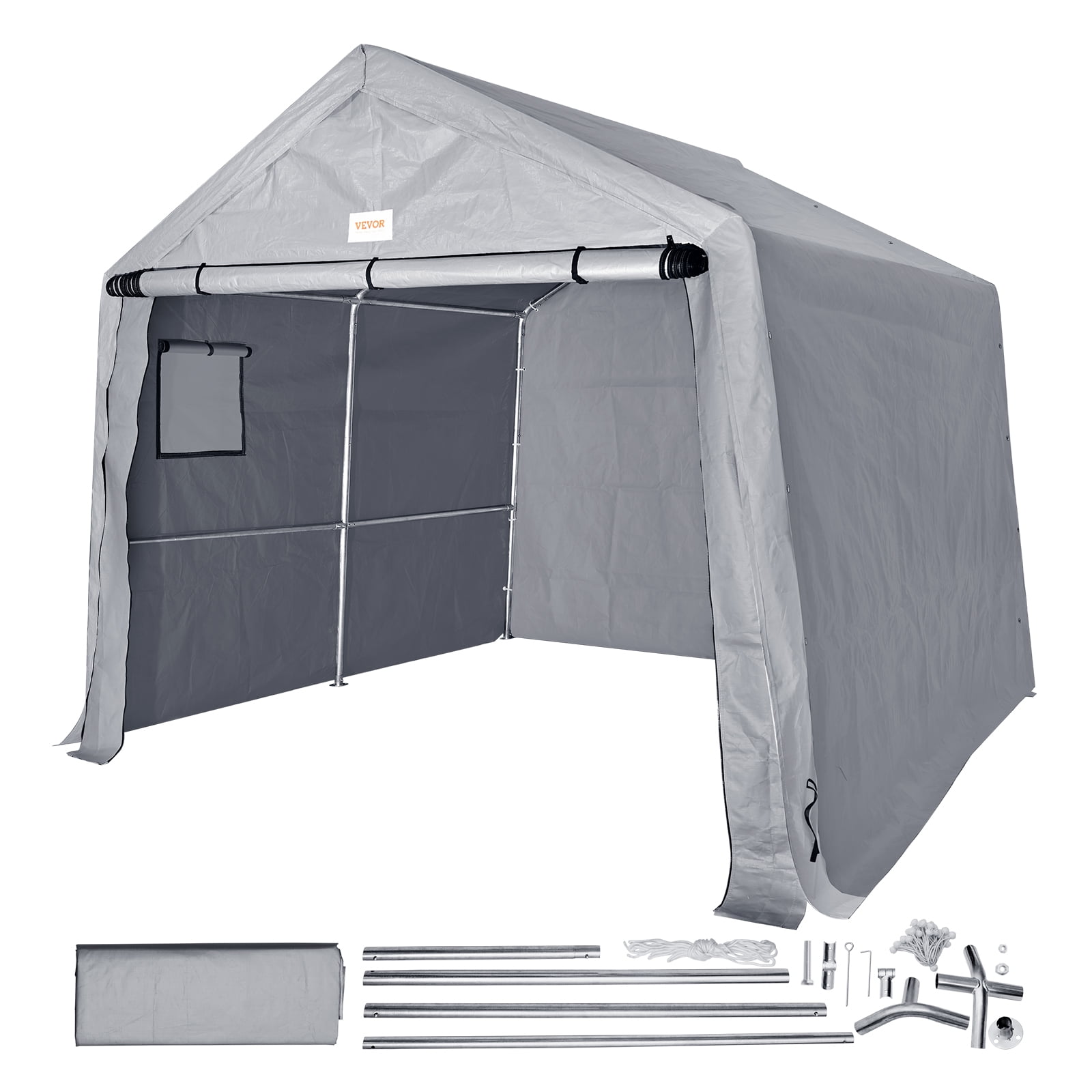 BENTISM Heavy Duty Outdoor Portable Garage Shed/Carport, AllSeason