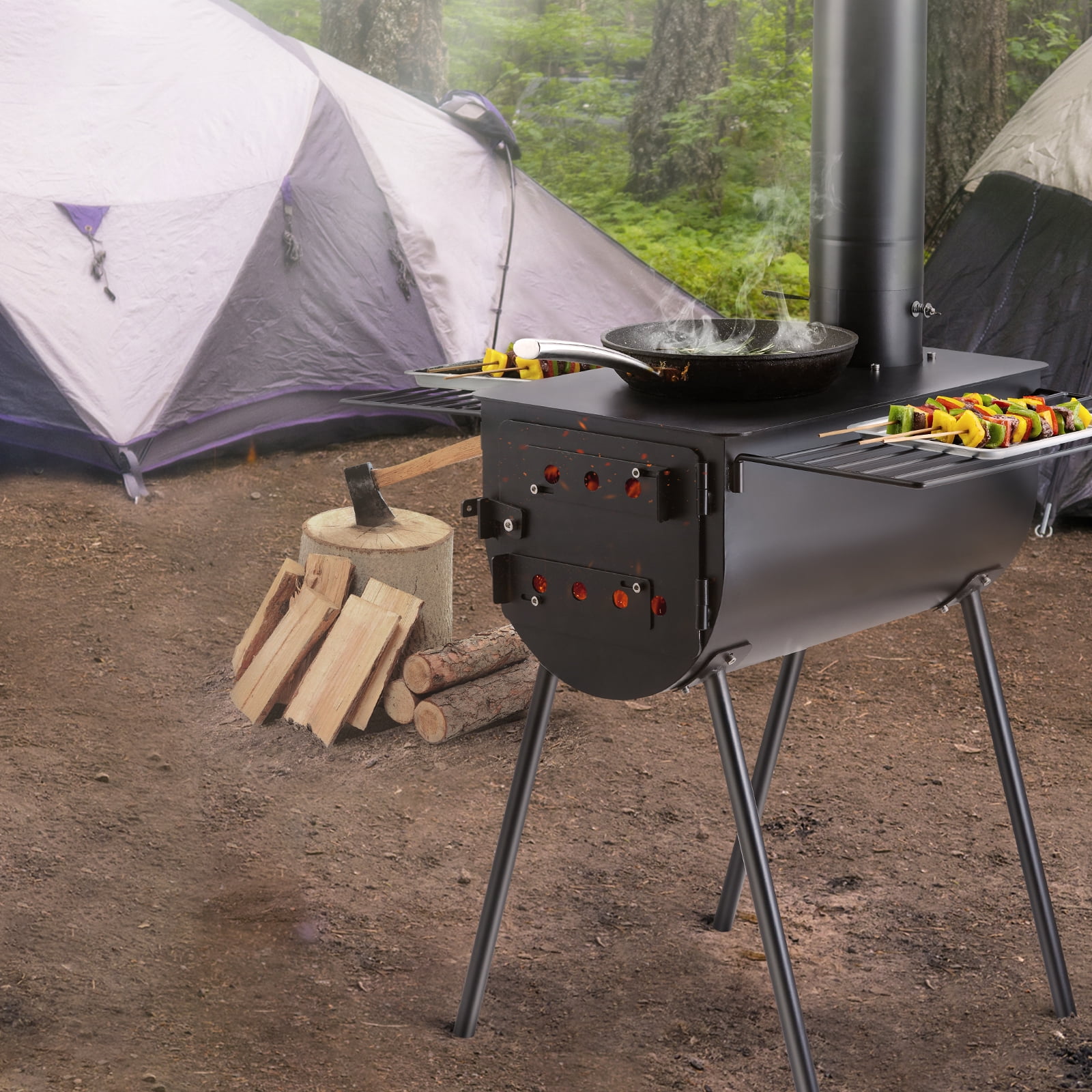 Baker Hot Tent Stove, Camping Fireplace for Hot Tent Camping