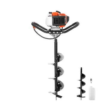 BENTISM Post Hole Digger 43cc Gas Powered Earth Digger with 8" Auger Drill Bit