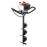 BENTISM Post Hole Digger 43cc Gas Powered Earth Digger with 8 Auger Drill Bit
