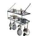 thumbnail image 1 of VEVOR Pot Rack Wall Mounted, 30 inch Pot and Pan Hanging Rack, Pot and Pan Hanger with 12 S Hooks, 55 lbs Loading Weight, Ideal for Pans, Utensils, Cookware in Kitchen, 1 of 9