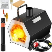 VEVOR Portable Propane Forge, Single Burner for Tool & Knife Crafting, Spacious Blacksmith and Farrier Forge, Compact Blacksmithing Furnace, Gas-Powered Forging Tools & Equipment Kit