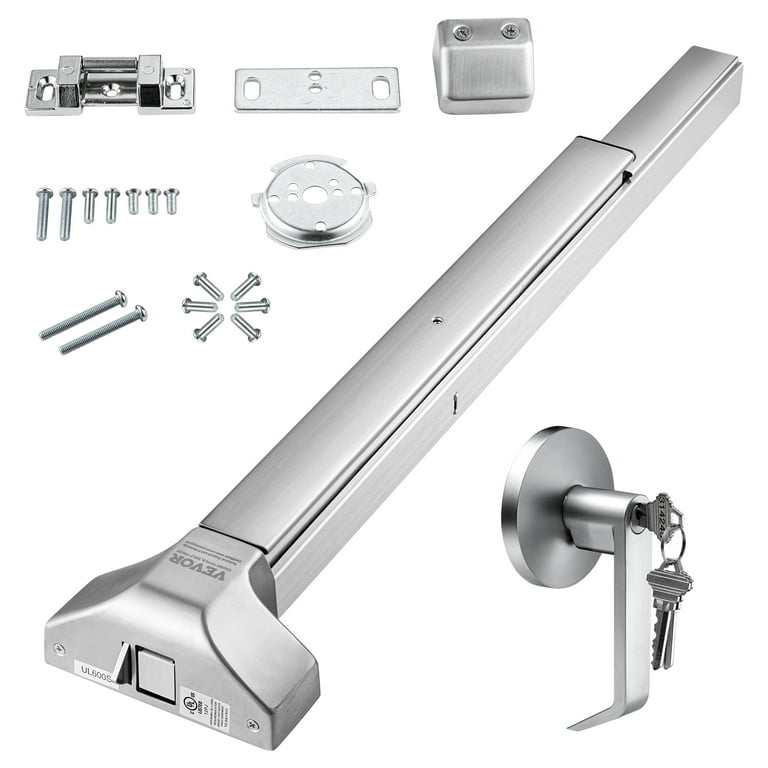 Silver Vertical Type Push Bar Exit Device Safety Rate Silver Vertical Type Push Bar Exit Device Safety Rate