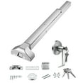 thumbnail image 1 of VEVOR Push Bar Door Locks Panic Exit Device with Exterior Lever Emergency Lock Stainless Steel Commercial Door, with Exterior Lever and 3 Keys for Metal Wood Door, 1 of 9