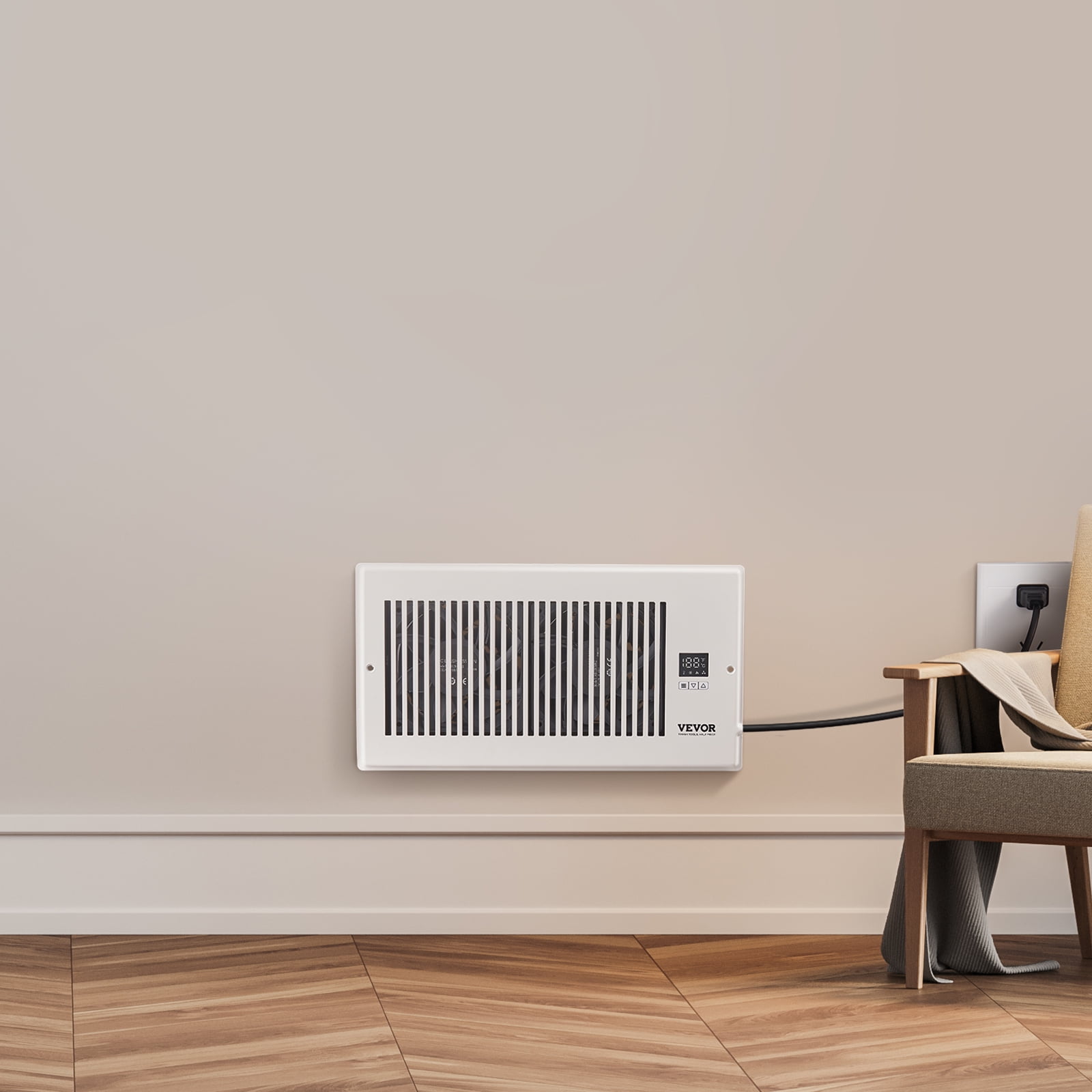 BENTISM Quiet Register Booster Fan Heating / Cooling 6 x 12” Registers