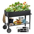 thumbnail image 1 of VEVOR Raised Garden Bed, 42.5 x 19.5 x 31.5 inch Galvanized Metal Planter Box, Elevated Outdoor Planting Boxes with Legs, 1 of 9