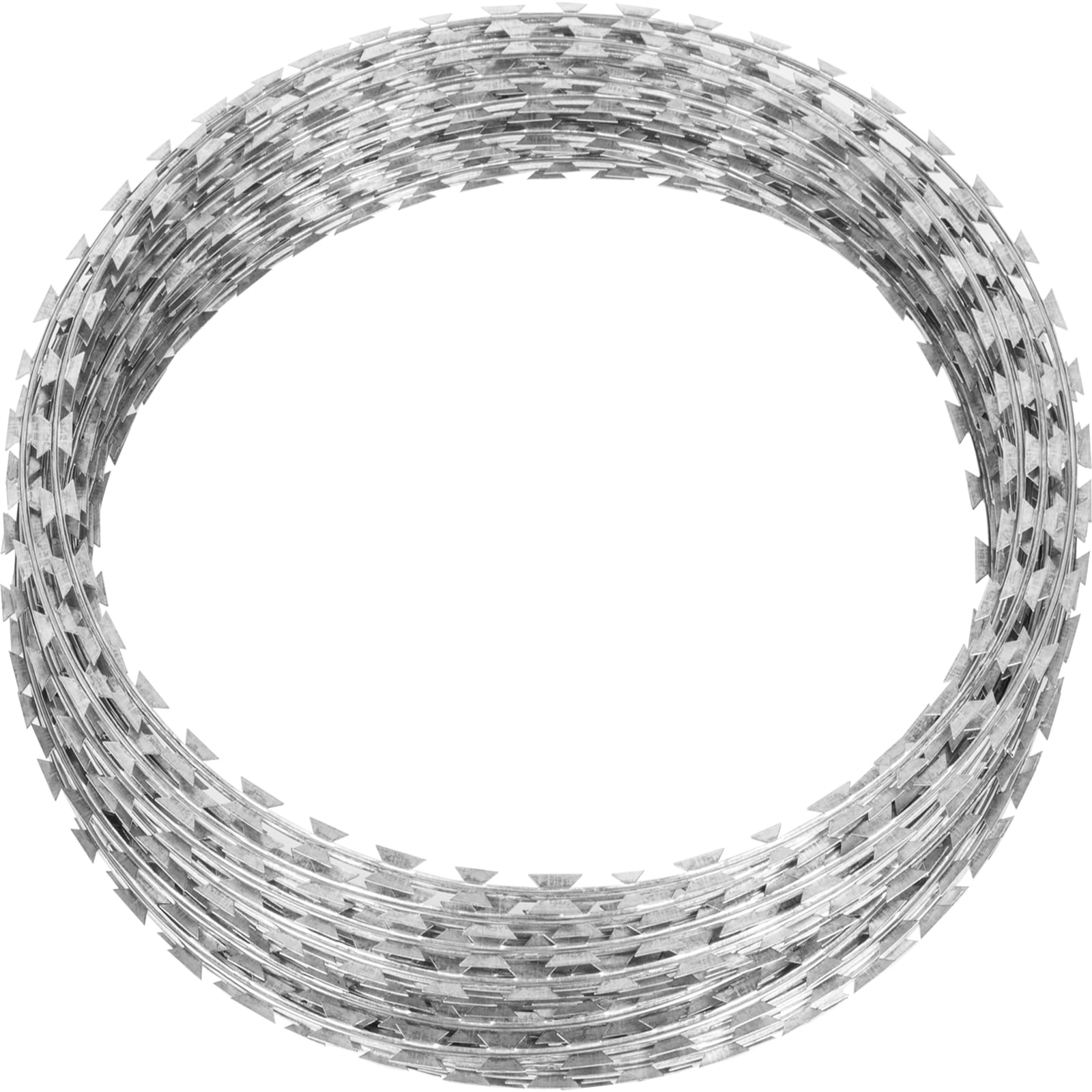 BENTISM Razor Wires Razor Barbed Wire 148ft 3 Coils Razor Wire Fencing