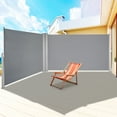 thumbnail image 1 of BENTISM Retractable Side Awning Patio Screen Retractable Fence 63x236inch Privacy Screen, 1 of 10